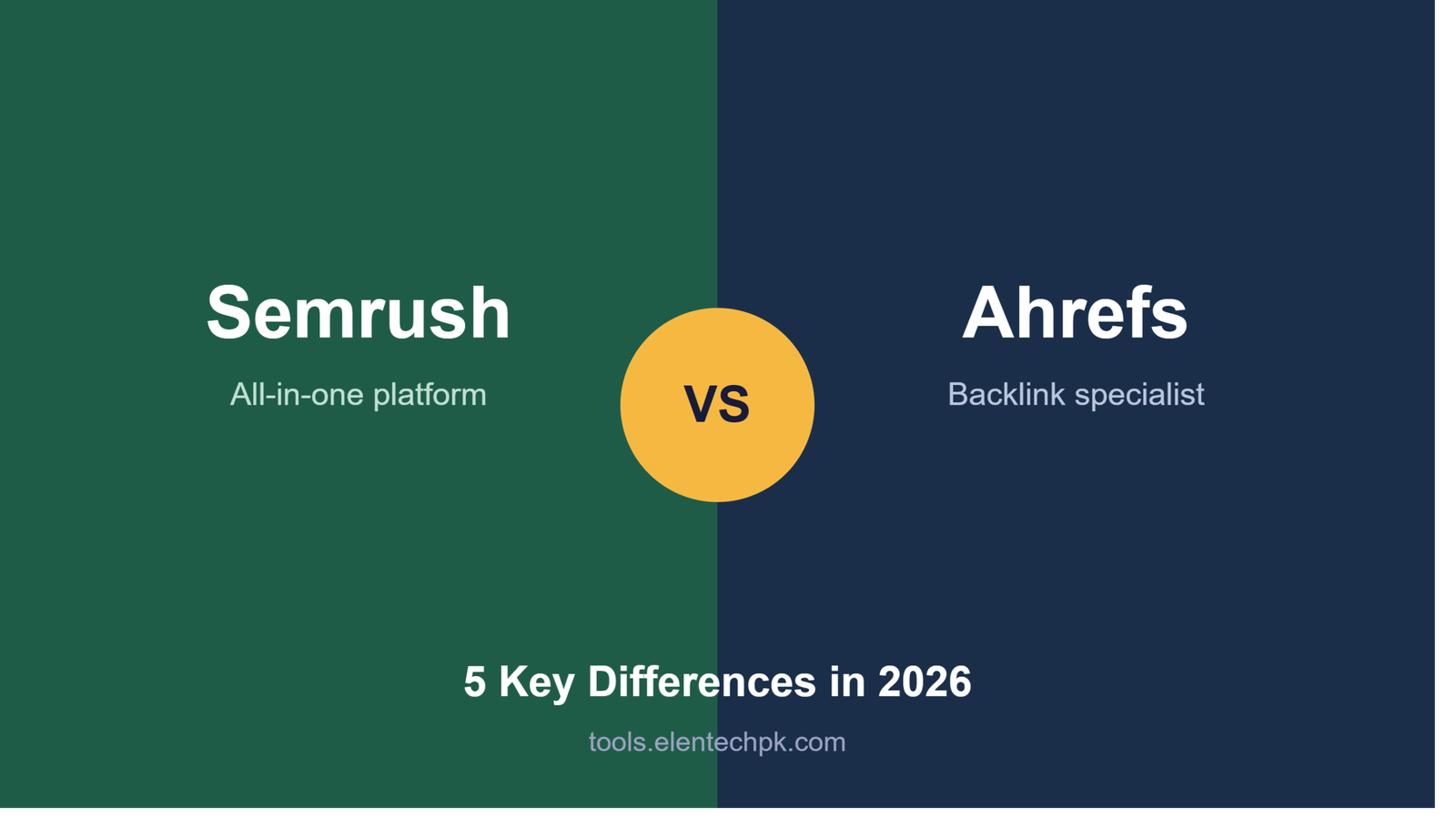 Semrush vs Ahrefs