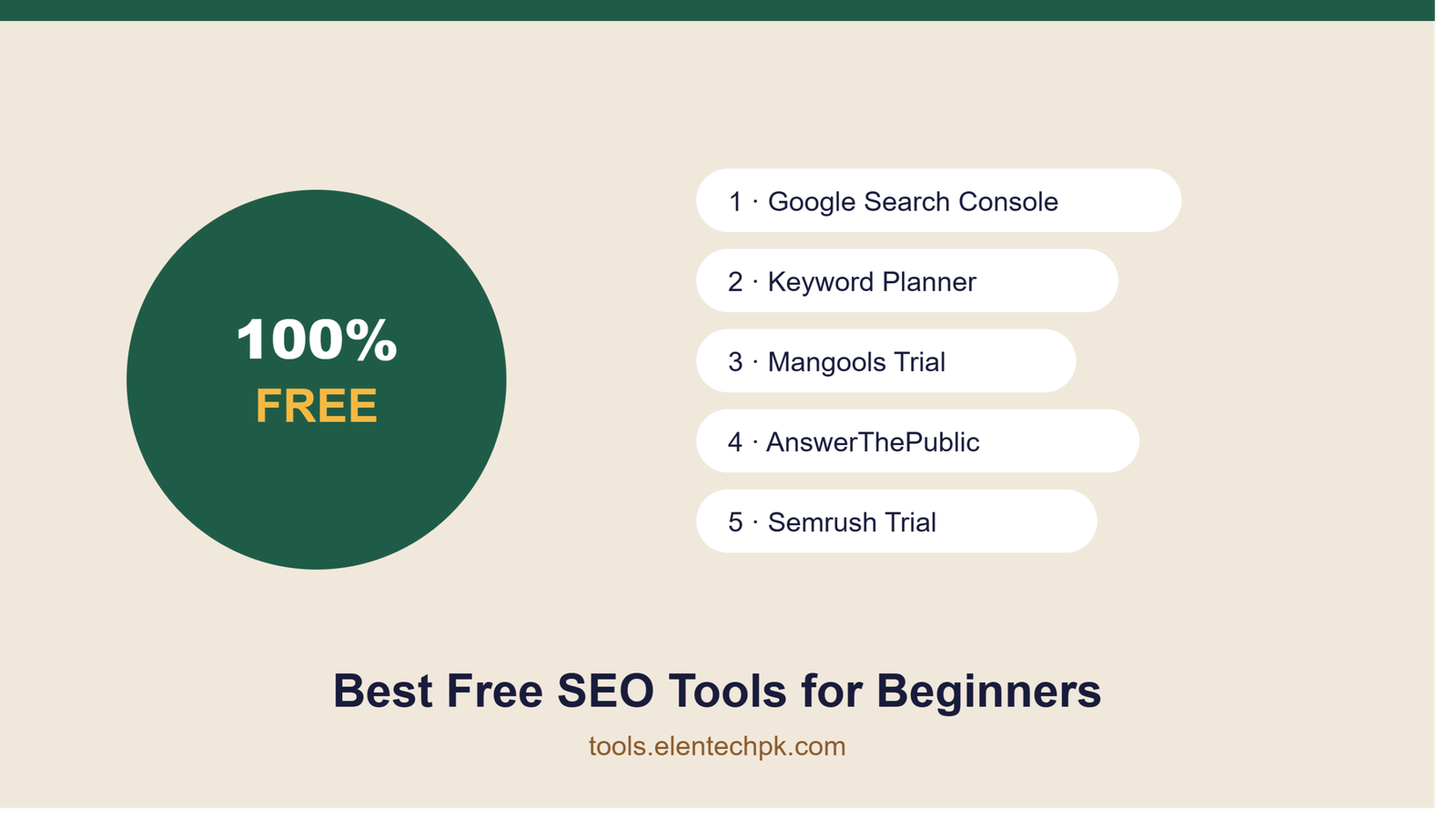 5 Best Free SEO Tools for Beginners in 2026