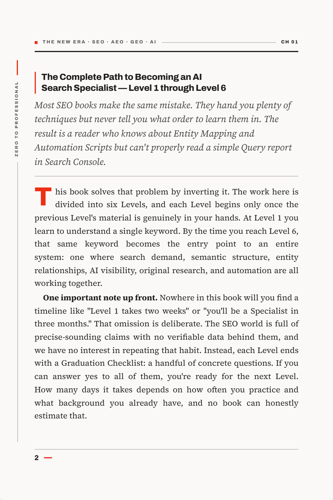 The Ultimate SEO & AI Search Blueprint 2026 4 The New Era: SEO, AEO, GEO & AI Position — editorial drop cap page