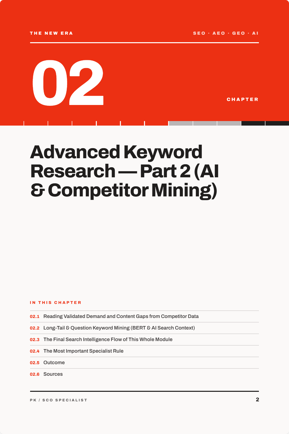 The Ultimate SEO & AI Search Blueprint 2026 6 The New Era: SEO, AEO, GEO & AI Position — section divider page