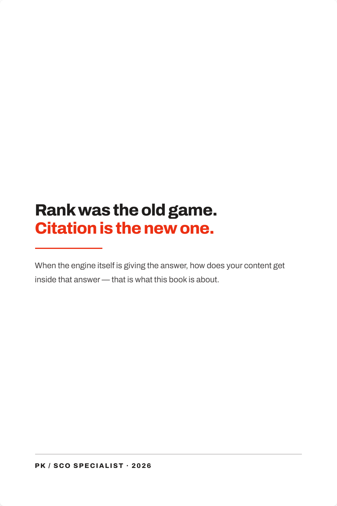 The Ultimate SEO & AI Search Blueprint 2026 9 The New Era: SEO, AEO, GEO & AI Position — closing page